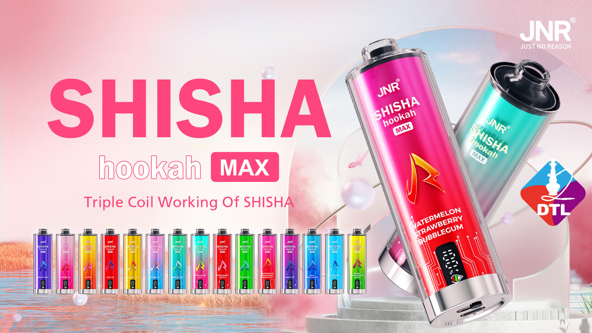 JNR Shisha Hookah MAX Elektrische Zigarette 
